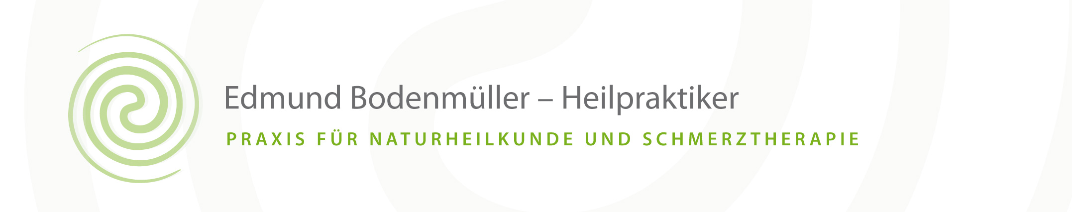 Edmund Bodenmüller Heilpraktiker Praxis für Naturheilkunde und Schmerztherapie Logo